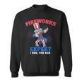 Dabbing Uncle Sam | Fireworks Director Funny July 4Th Gift Sweatshirt