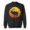 Deer Sunset Elk Buck Hunting Archery Hunter Archer Gift Men Women Sweatshirt Graphic Print Unisex