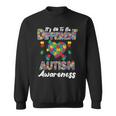 Different Autism Awareness Month Heart Puzzle Pieces Women Sweatshirt