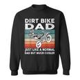 Dirtbike Motocross Dirt Bike Dad Mx Vintage Sweatshirt