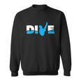 Dive Water Sports Platform Diver Springboard Diving Men Women Sweatshirt Graphic Print Unisex