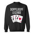 Doppelkopf Legende Spielkarten Sweatshirt