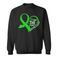 Fight The Stigma Heart Green Ribbon Mental Health Awareness Sweatshirt