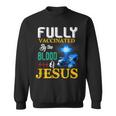 Fully Vaccinated By The Blood Of Jesus Shining Cross & Lion Sweatshirt