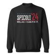 Funny Distressed Spicoli 24 Spicoli 2024 Relax I Can Fix It Sweatshirt