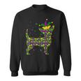 Funny Dog Mardi Gras Cute Leopard Chihuahua Puppy Lover Men Women Sweatshirt Graphic Print Unisex