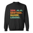 Funny Gamer Son Big Brother Gaming Legend Gift Boys Teens Sweatshirt