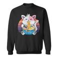 Funny Ramen Cat Kawaii Anime Ramen Cat Lovers Kawaii Neko V13 Men Women Sweatshirt Graphic Print Unisex