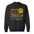 Funny Sarcoma Mother Quote Sunflower With Butterflies Sweatshirt
