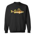 Funny Yellow Perch Fishing Freshwater Fish Angler Sweatshirt