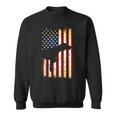 German Shorthaired Pointer Silhouette American Flag Sweatshirt