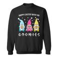 Happy Easter With My Gnomies Girls Kids Women Easter Gnome Sweatshirt