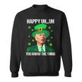 Happy Uh You Know The Thing Confused Joe Biden St Patricks Sweatshirt