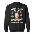 Happy Uh You Know The Thing Funny Bunny Joe Biden Egg Easter Sweatshirt