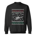 Helicopter Ugly Christmas Great Gift Fun Xmas Heli Gift Sweatshirt