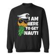 Here To Get Nauti Cruise Boat Upside Down Pineapple Swinger Sweatshirt