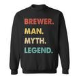 Herren Bierbrauer Mann Mythos Legende Sweatshirt