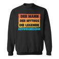 Herren Schwiegersohn Der Mann Der Mythos Die Legende Geschenk Sweatshirt