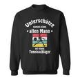 Herren Tennis Sweatshirt mit Tennisschläger & Ball Motiv für Pensionäre