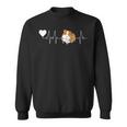 Herzschlag Meerschweinchen Mama Sweatshirt