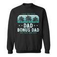 I Have Two Titles Dad And Bonus Dad Men Vintage Step Dad Sweatshirt