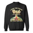 I Have Two Titles Dad And Godfather Men Retro Godfather V2 Sweatshirt