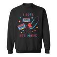 I Love 80S Music Eighties 1980 80S Retro Cassette Tape Sweatshirt
