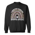 I Survived Reading Banned Books Leopard Librarian Bookworm Sweatshirt