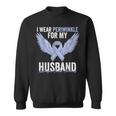 I Wear Periwinkle For My Husband Esophageal Cancer Awareness Sweatshirt