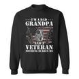 Im A Dad Grandpa And A Veteran Nothing Scares Me Vintage Sweatshirt