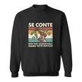 Italienischer Spruch Sweatshirt, Humorvolles Cartoon-Figur Tee