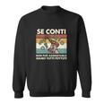 Italienisches Humor-Sweatshirt mit witzigem Spruch und Grafikdesign