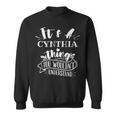 Its A Cynthia Thing You Wouldnt Understand Custom Name Men Women Sweatshirt Graphic Print Unisex