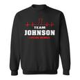 Johnson Surname Name Family Team Johnson Lifetime Member Men Women Sweatshirt Graphic Print Unisex