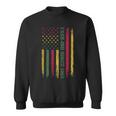 Juneteenth American Flag Free-Ish Since 1865 Black Pride Men Women Sweatshirt Graphic Print Unisex