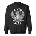 Kings Are Born In MayFunny Birthday Idea Gift For Mens Sweatshirt