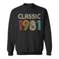 Klassisch 1981 Vintage 42 Geburtstag Geschenk Classic Sweatshirt