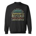 Legenden Januar 1983 Geburtstag Männer Sweatshirt, 40. Jubiläum