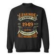 Legenden Wurden Im 1949 Geboren 74 Geburtstag 74 Jahre Sweatshirt