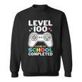 Level 100 Days Of School Completed Gamer Sweatshirt