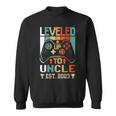 Leveling Up To Uncle 2023 Vintage Promoted To Uncle Est 2023 Sweatshirt