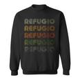 Love Heart Refugio GrungeVintage-Stil Schwarz Refugio Sweatshirt