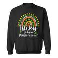Lucky To Be A Music Teacher Rainbow St Patricks Day Sweatshirt