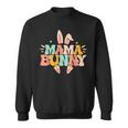 Mama Bunny Retro Groovy Bunny Mom Mommy Happy Easter Day Sweatshirt
