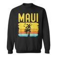 Maui Beach Hawaii Summer Vacation Hawaiian Sunset Vintage Sweatshirt