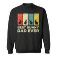 Mens Best Bunny Dad Ever Rabbit Dad Rabbit Bunny Sweatshirt