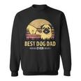 Mens Best Dog Dad Ever Pug Retro Design Proud Vintage Puppy Lover Sweatshirt
