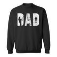Mens Fishing Dad Fathers Day With Fish And Fishing Hook Crunch Sweatshirt