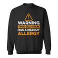 Mens Peanut Allergy Design For A Peanut Allergic Sweatshirt