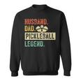 Mens Pickleball Funny Husband Dad Legend Vintage Fathers Day Sweatshirt